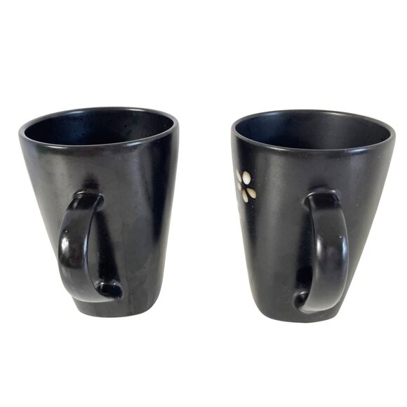 Sylvan Sprigs Stoneware Mug Set of 2 Better Homes and Garden Textured Flowers - Picture 2 of 7